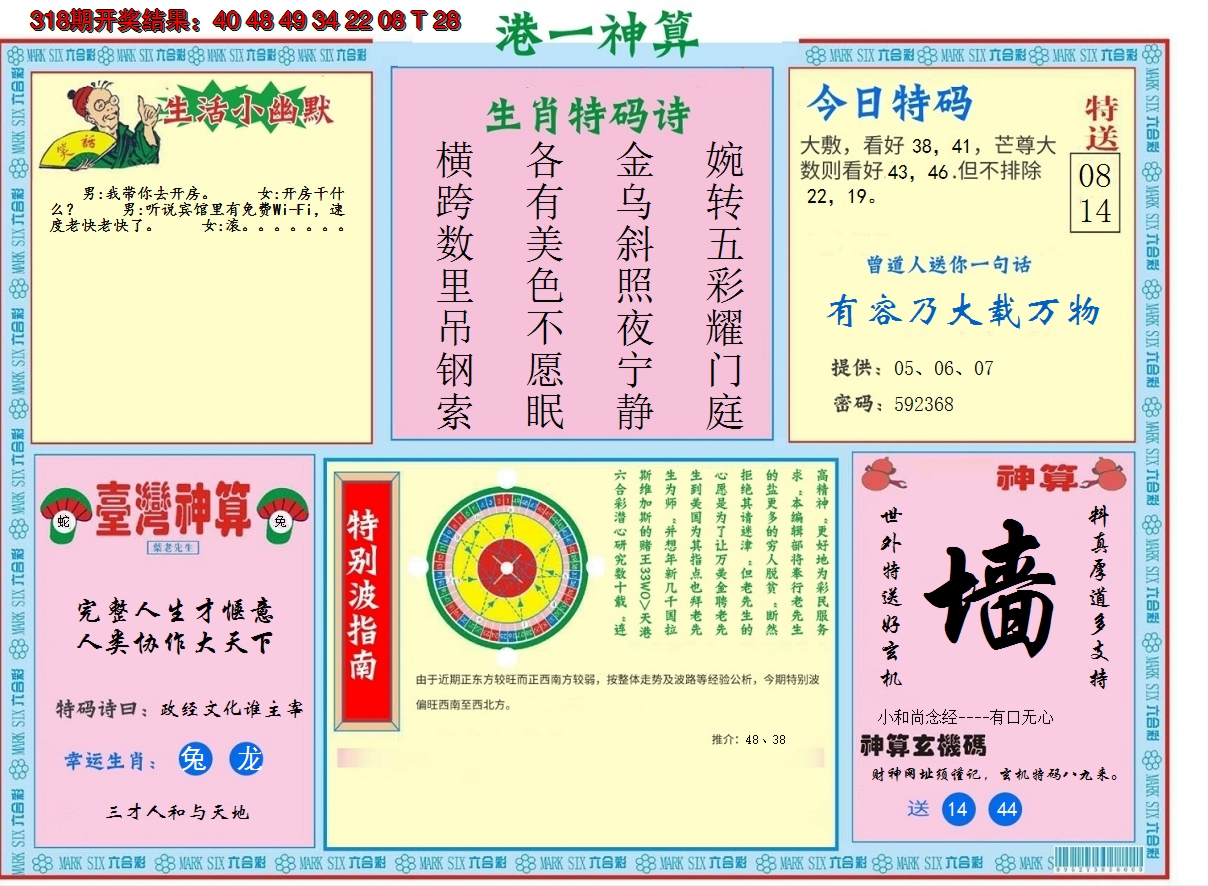 2024319期港台神算B
