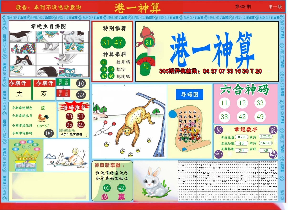2024306期港台神算A