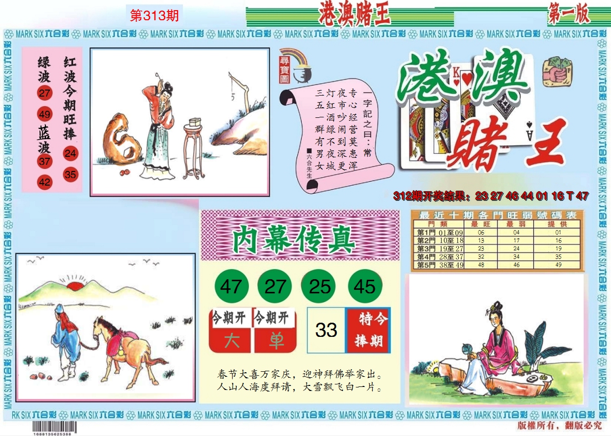 2024313期港澳赌王A