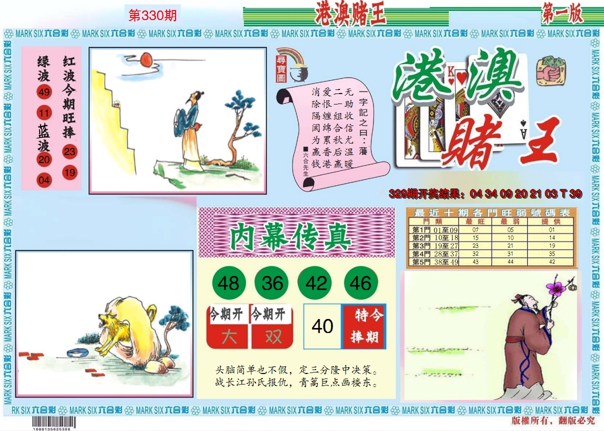 2024330期港澳赌王A