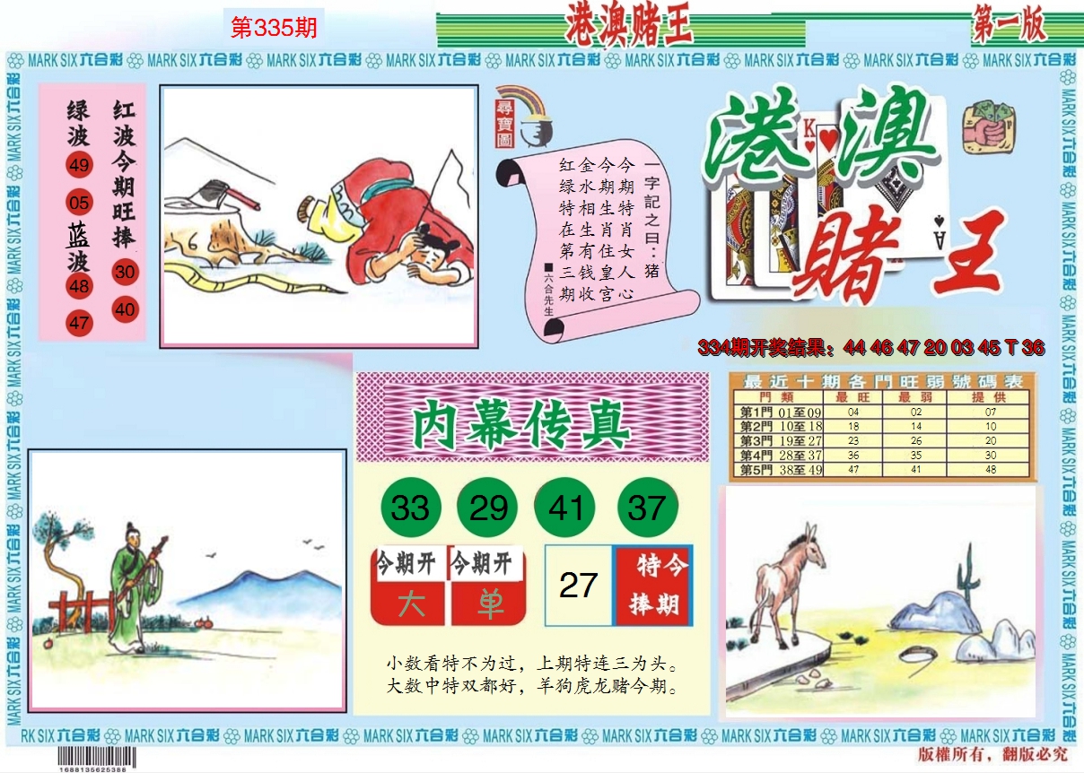 2024335期港澳赌王A