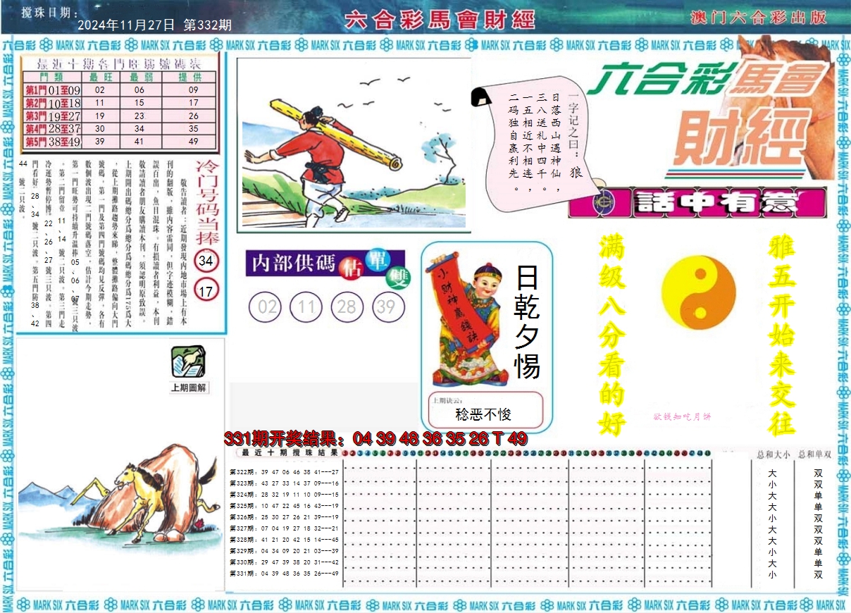 2024332期马会财经A