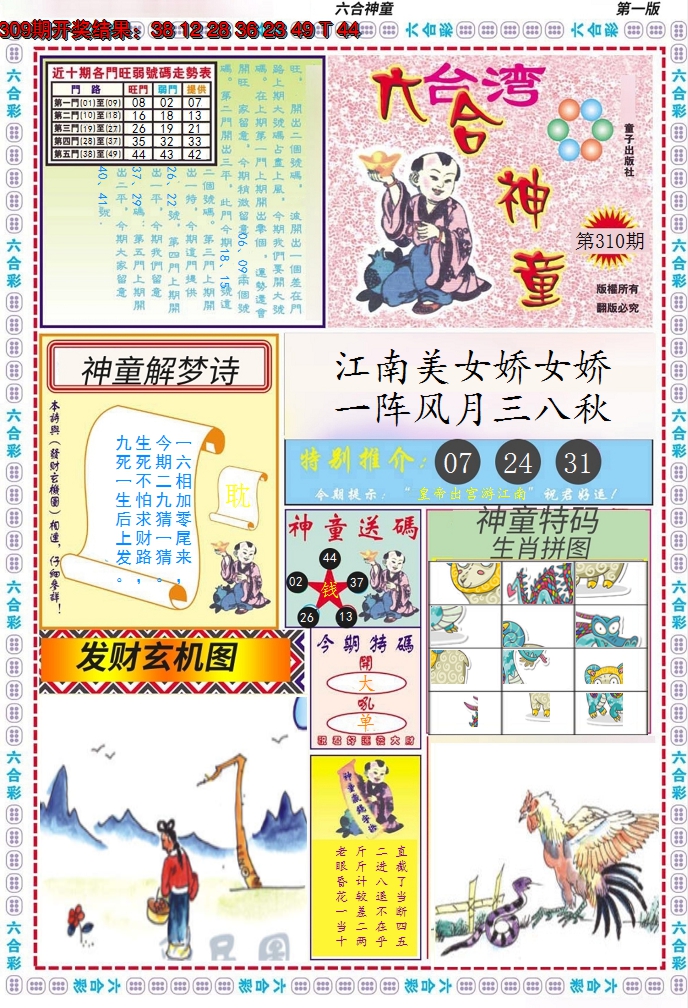 2024310期六合神童A