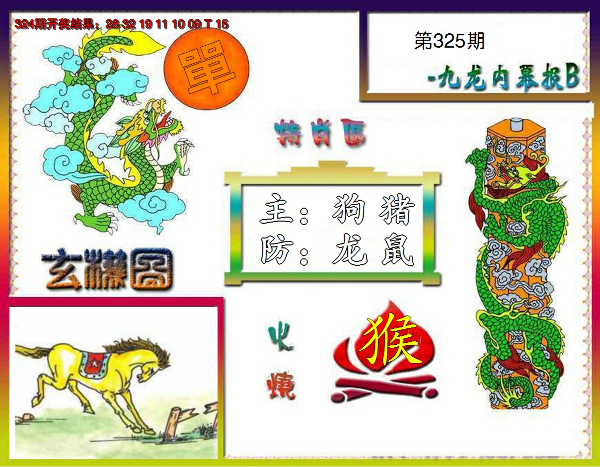 2024325期九龙内幕特肖图B