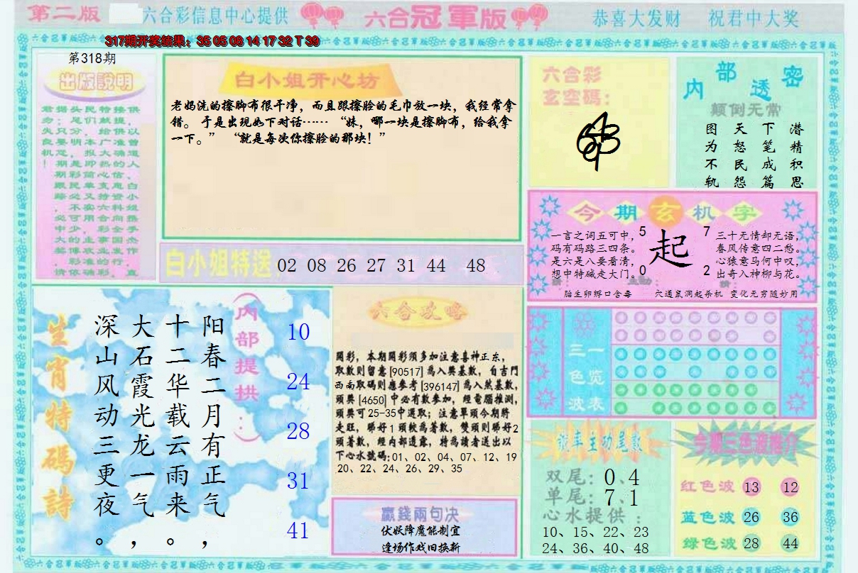 2024318期六合冠军版B