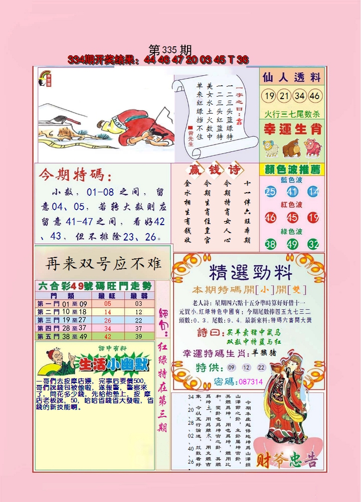 2024335期大富大贵