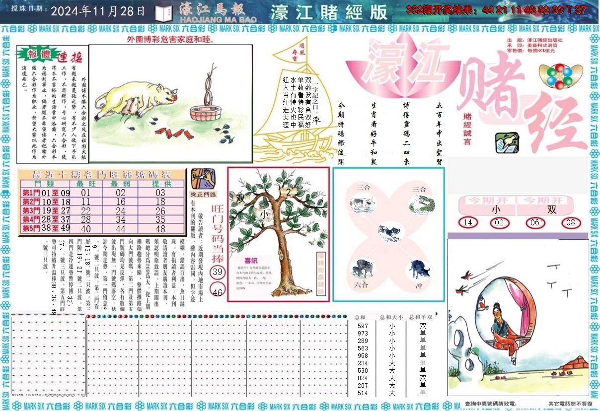 2024333期濠江赌经A