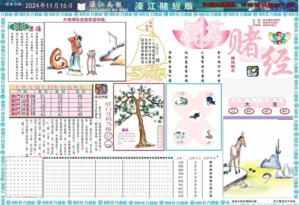 2024320期濠江赌经A