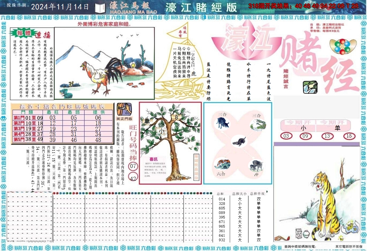 2024319期濠江赌经A