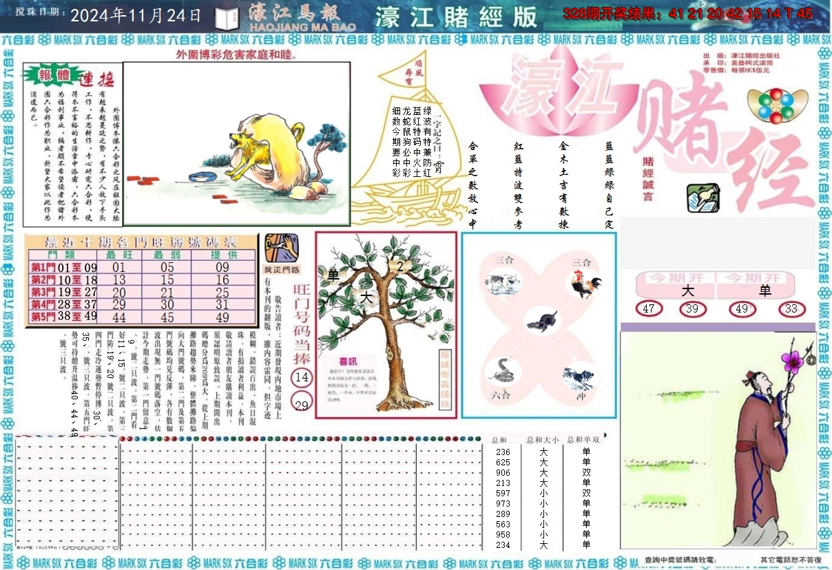 2024329期濠江赌经A