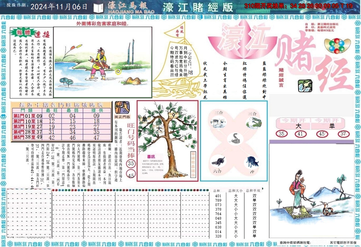 2024311期濠江赌经A