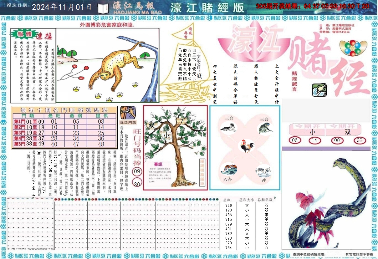 2024306期濠江赌经A