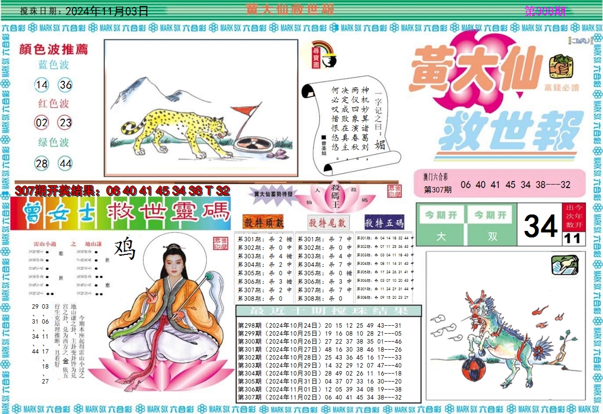 2024308期黄大仙救世A