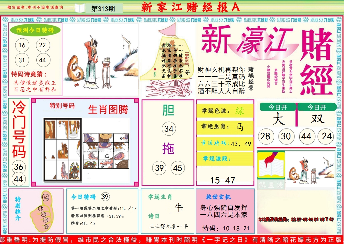2024313期新濠江赌经A