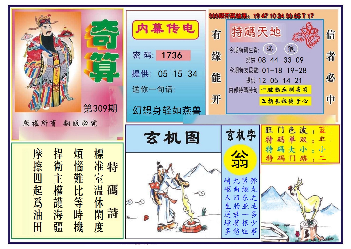 2024309期奇算