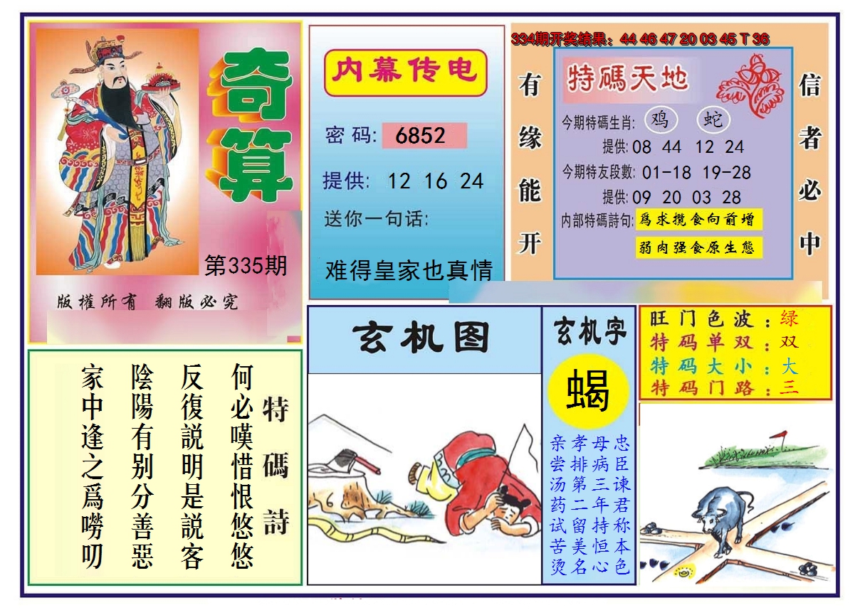 2024335期奇算