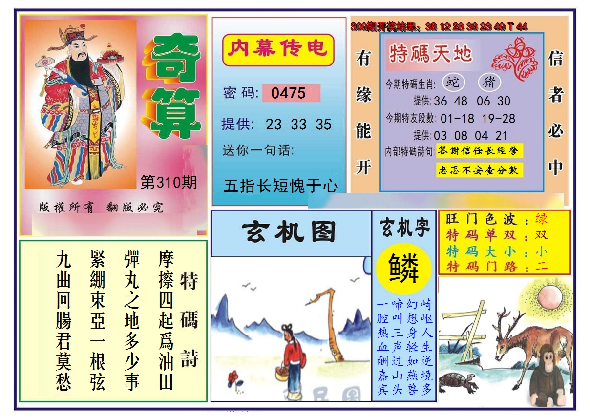 2024310期奇算