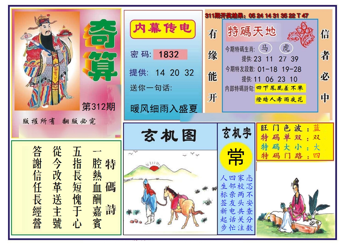 2024312期奇算