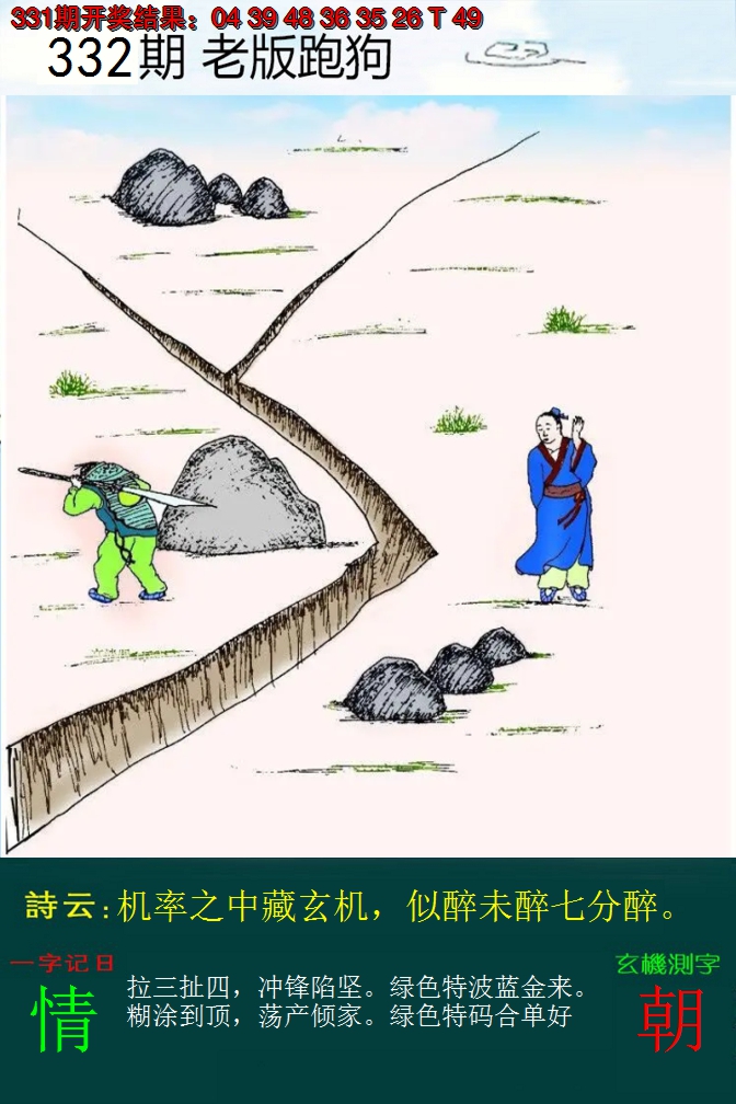 2024332期老版跑狗