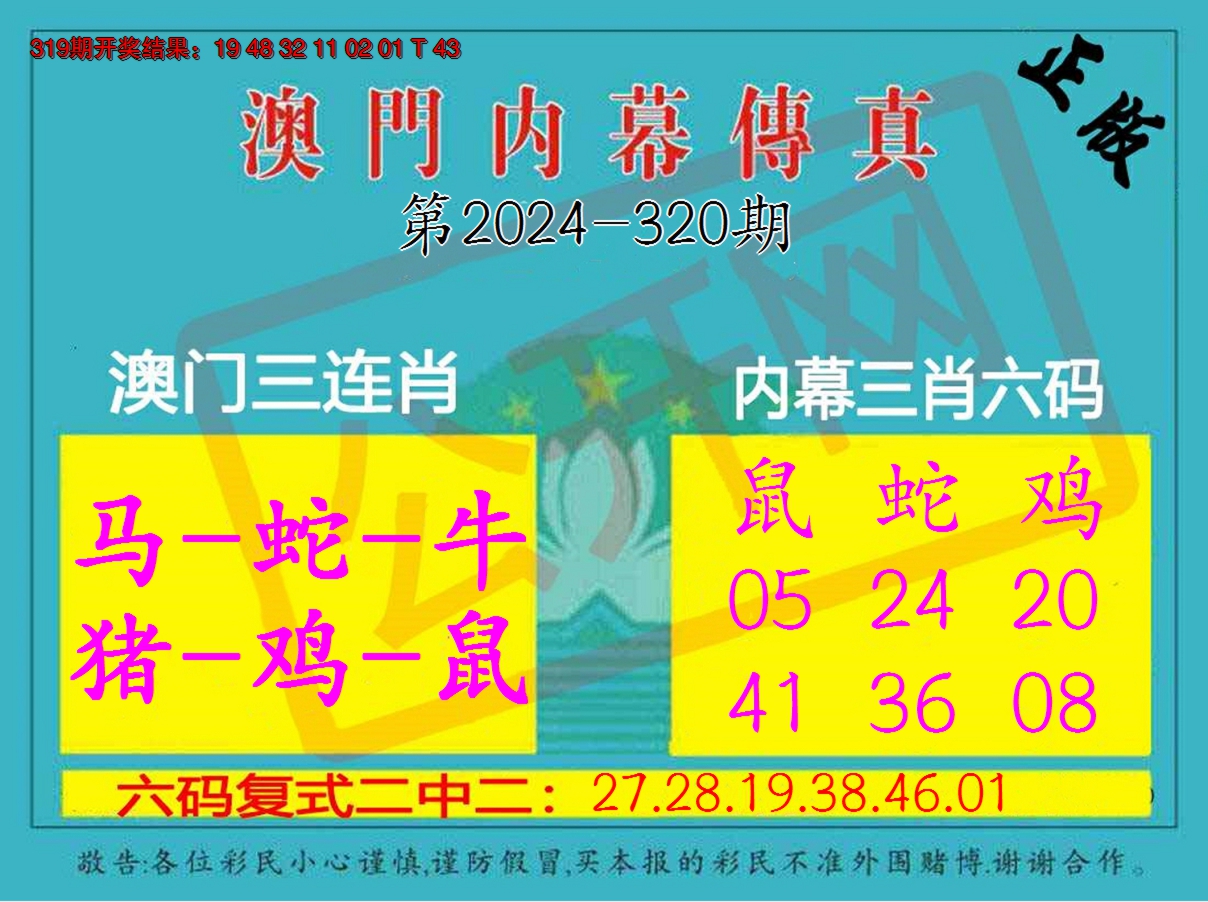 2024320期内幕传真三肖版