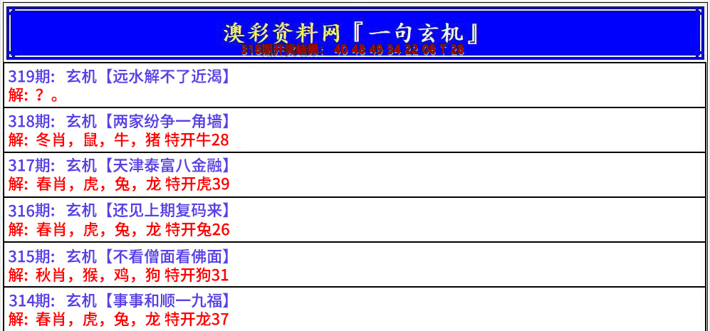 2024319期澳门一句玄机
