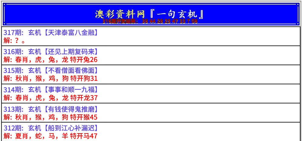 2024317期澳门一句玄机