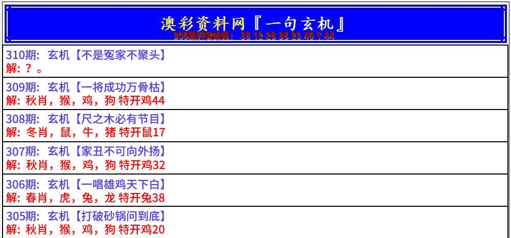 2024310期澳门一句玄机