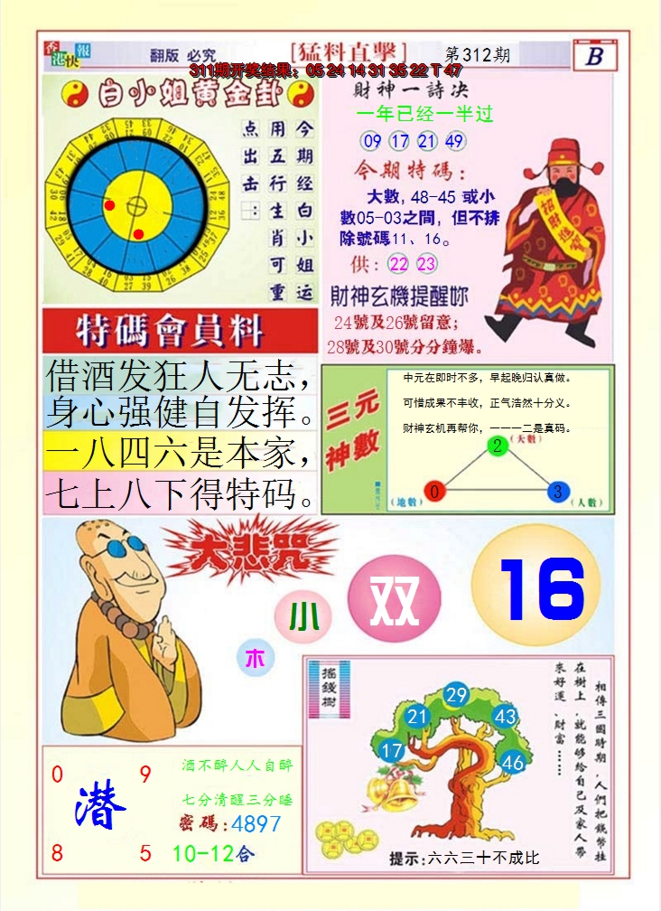 2024312期猛料直击B