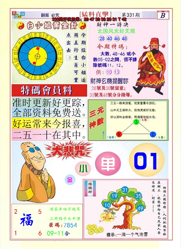 2024331期猛料直击B