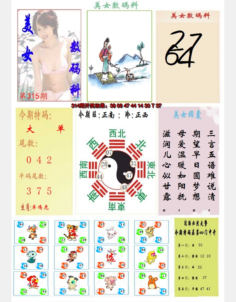 2024315期美女数码料