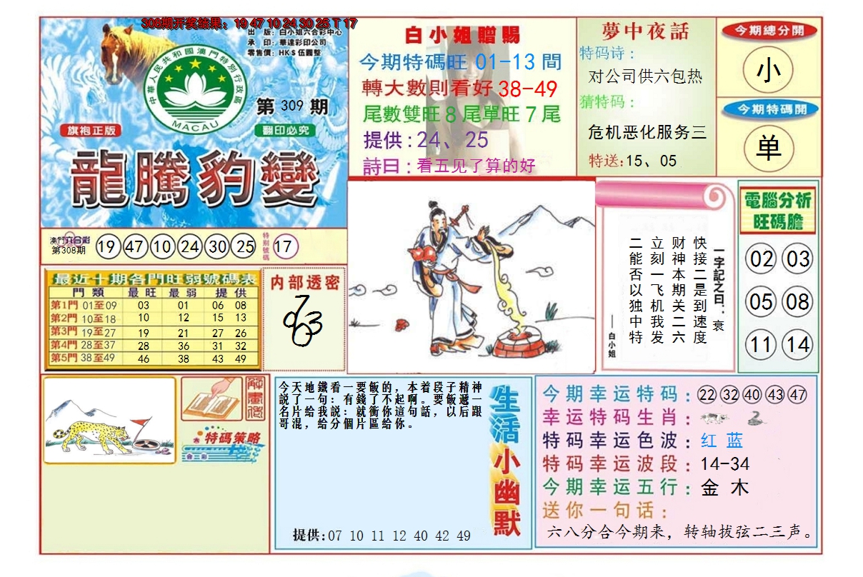 2024309期龙腾豹变