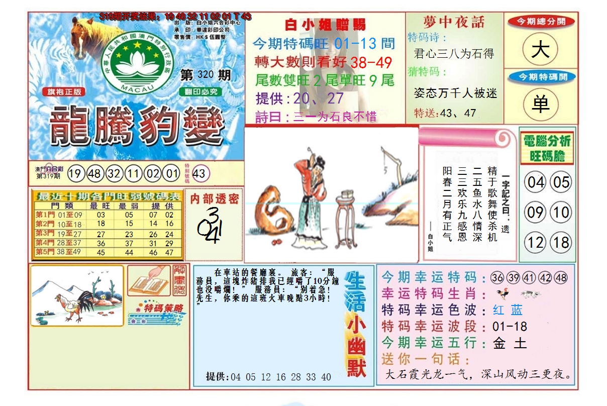 2024320期龙腾豹变