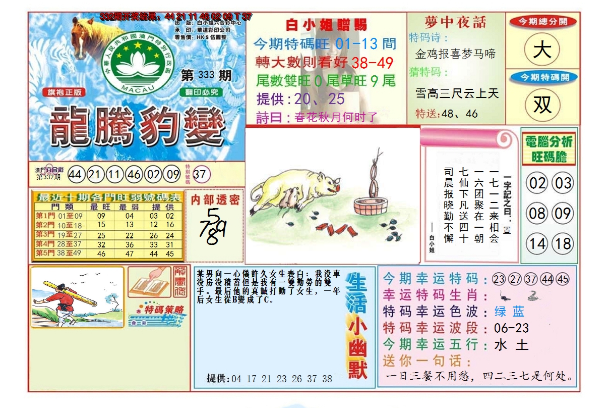2024333期龙腾豹变