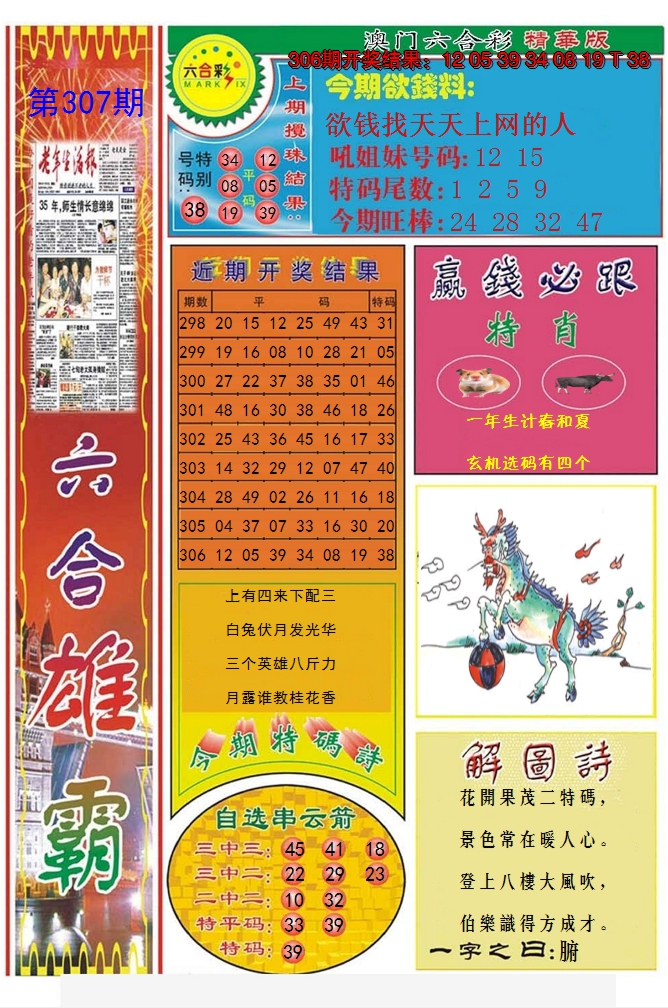 2024307期六合雄霸