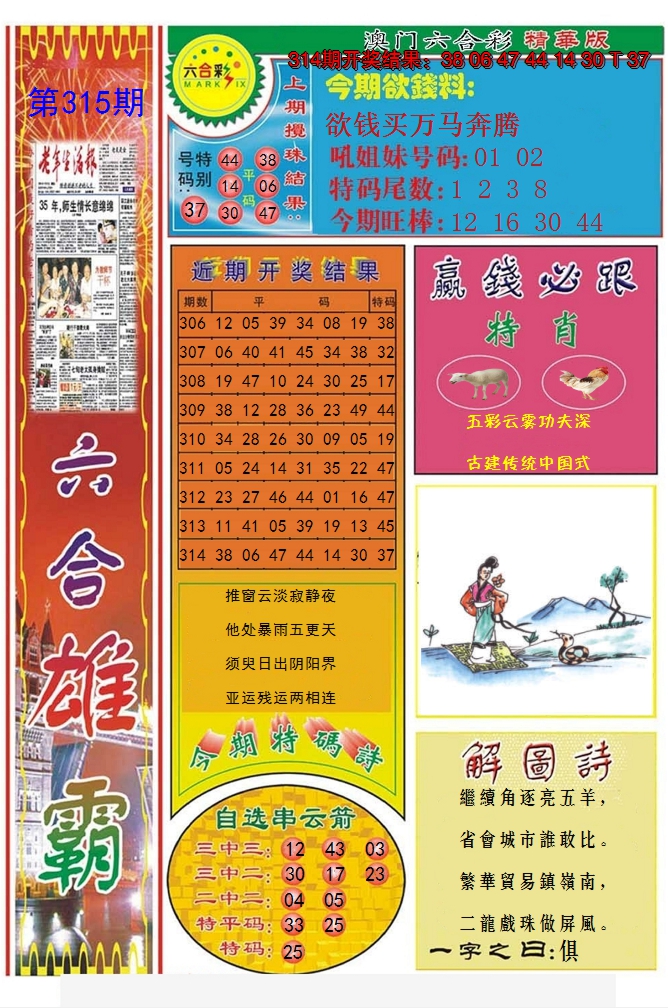 2024315期六合雄霸