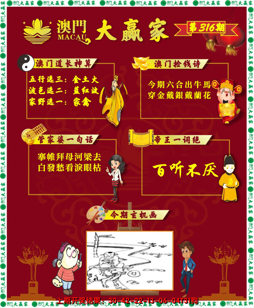 2024316期大赢家