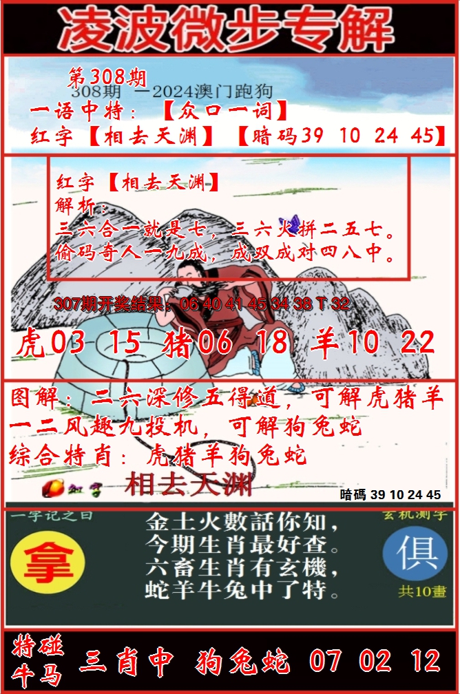 2024308期凌波微步