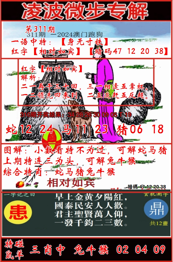 2024311期凌波微步