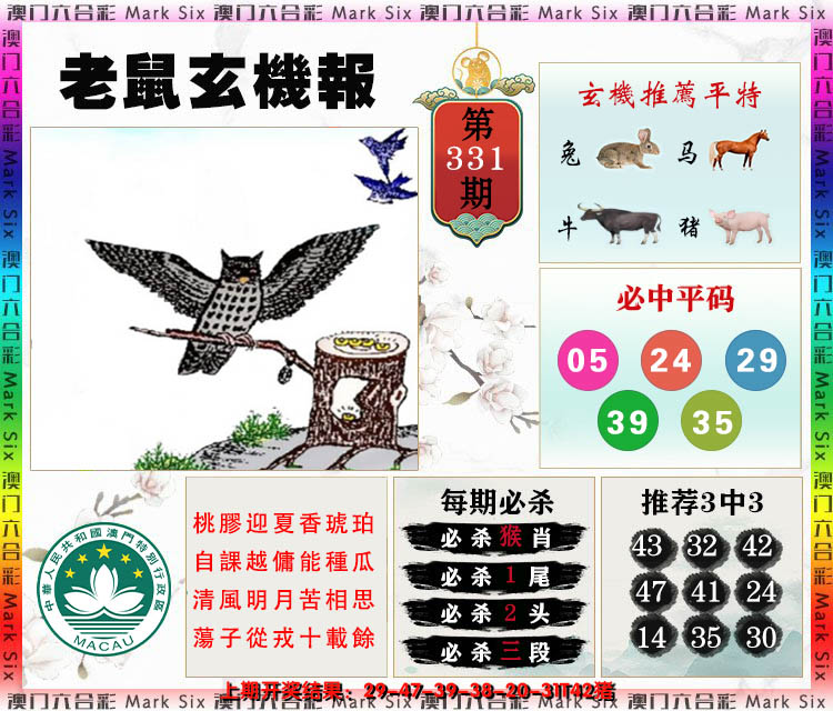 2024331期老鼠玄机报