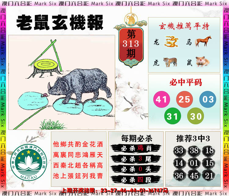 2024313期老鼠玄机报