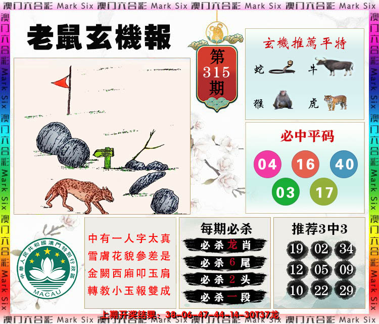 2024315期老鼠玄机报