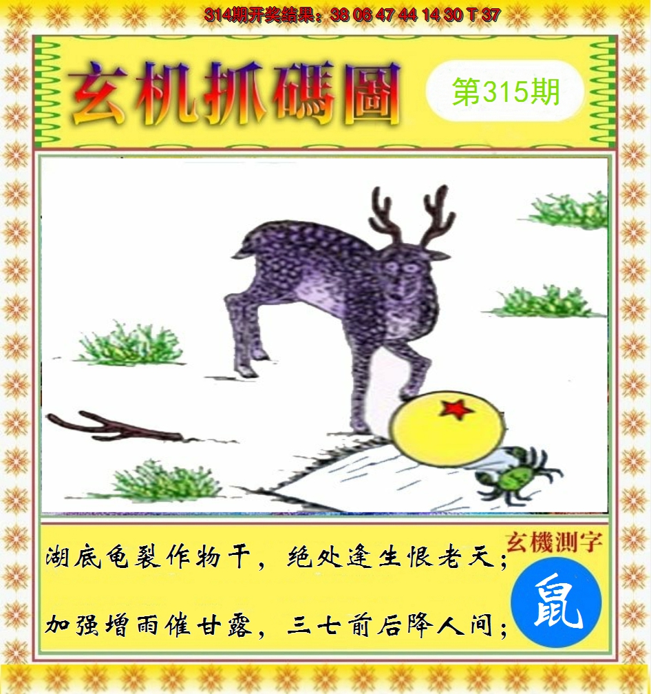 2024315期玄机抓码图
