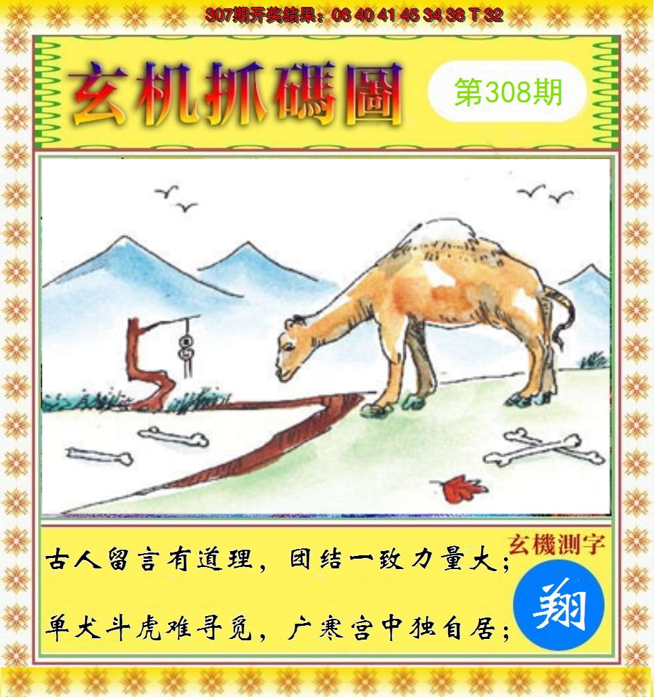 2024308期玄机抓码图