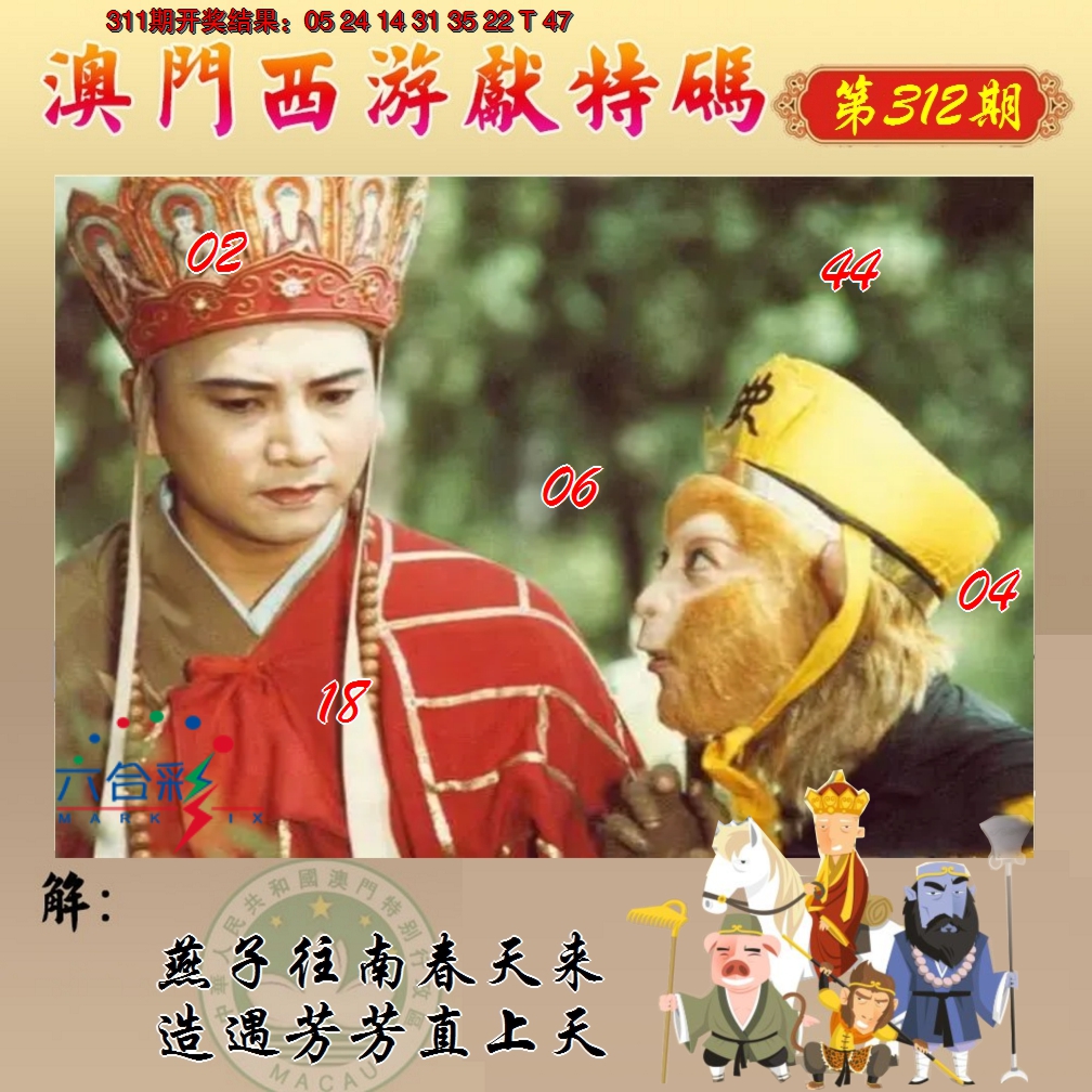 2024312期西游献码