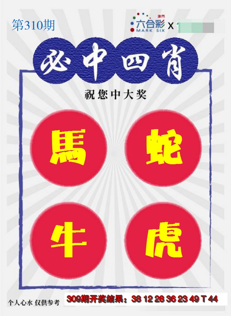 2024310期必中四肖S