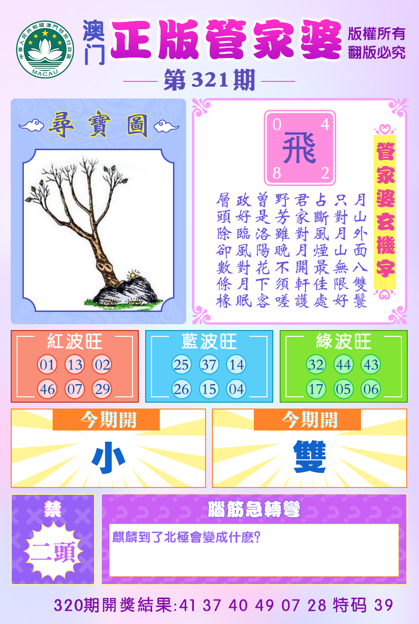 2024321期正版管家婆