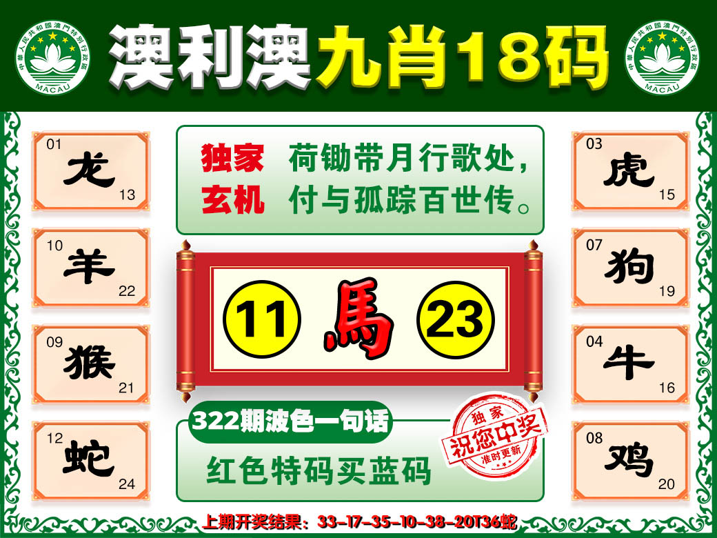 2024322期澳利澳九肖