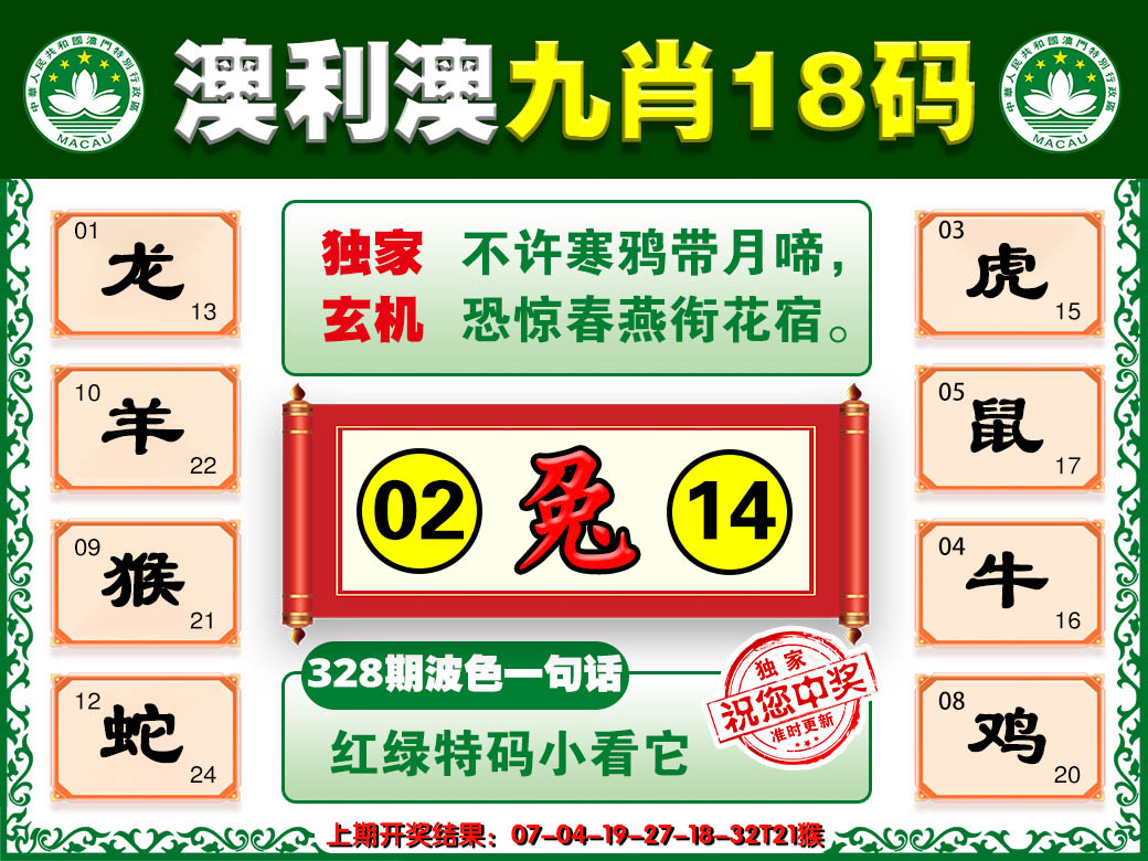 2024328期澳利澳九肖