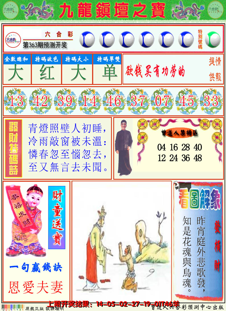 2024363期澳门挂牌解特码A