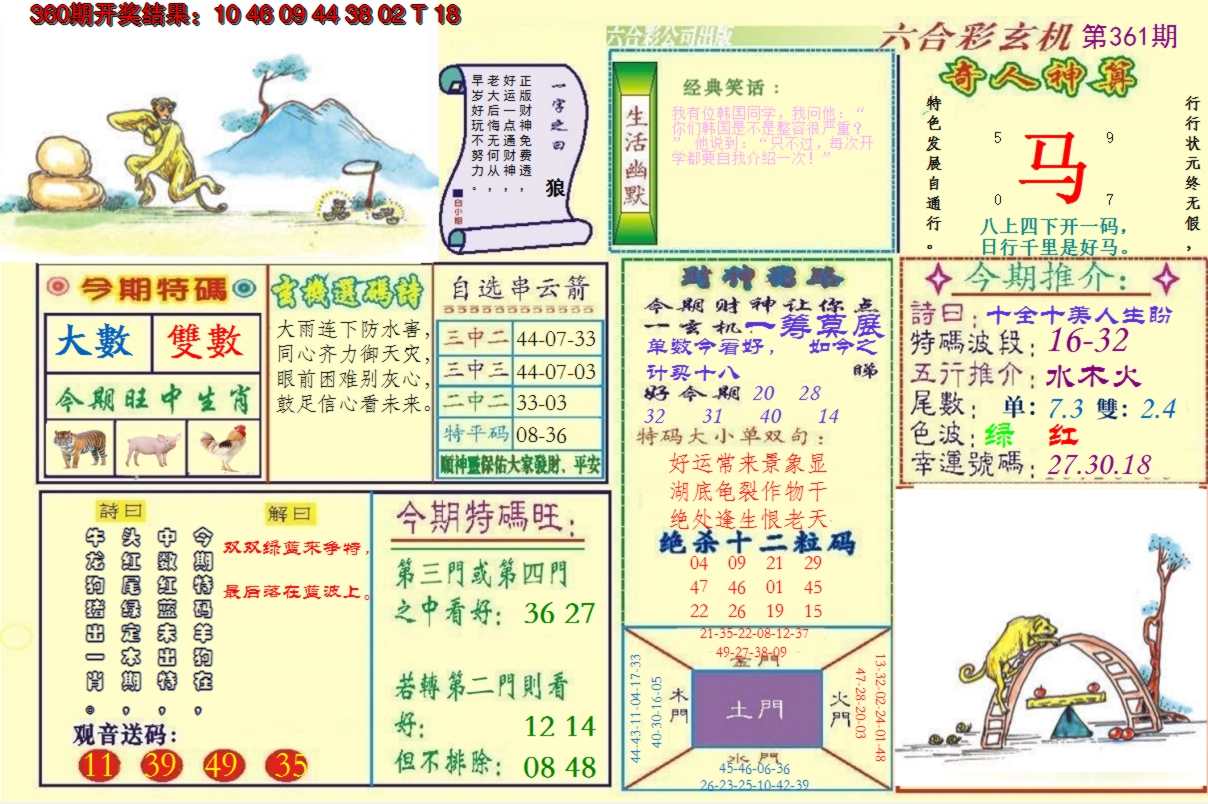 2024361期澳门六合玄机